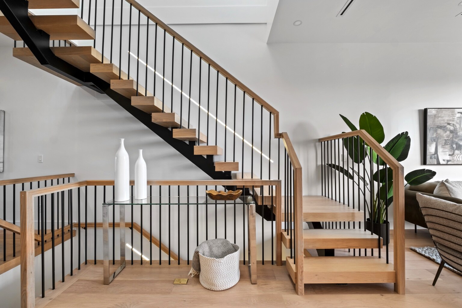 East Keith Road duplex custom staircase